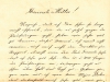 Der Brief an seine Mutter vom 1. Februar 1841, Landesarchiv Maribor, privater Fond Wilhelm Tegetthoffs