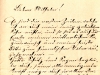 Das Brief seiner Mutter vom 13. Juli 1867,  Landesarchiv Maribor, privater Fond Wilhelm Tegetthoffs