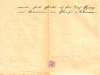 Pismo materi s poti na odprtje Sueškega prekopa, poslano iz Jeruzalema dne 9. novembra 1869. PAM, osebni fond Wilhelma Tegetthoffa.