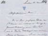 Pismo mariborskemu županu z zahvalo za poimenovanje ulice po njem z dne 16. decembra 1867. PAM, Osebni fond Wilhelma Tegetthoffa.